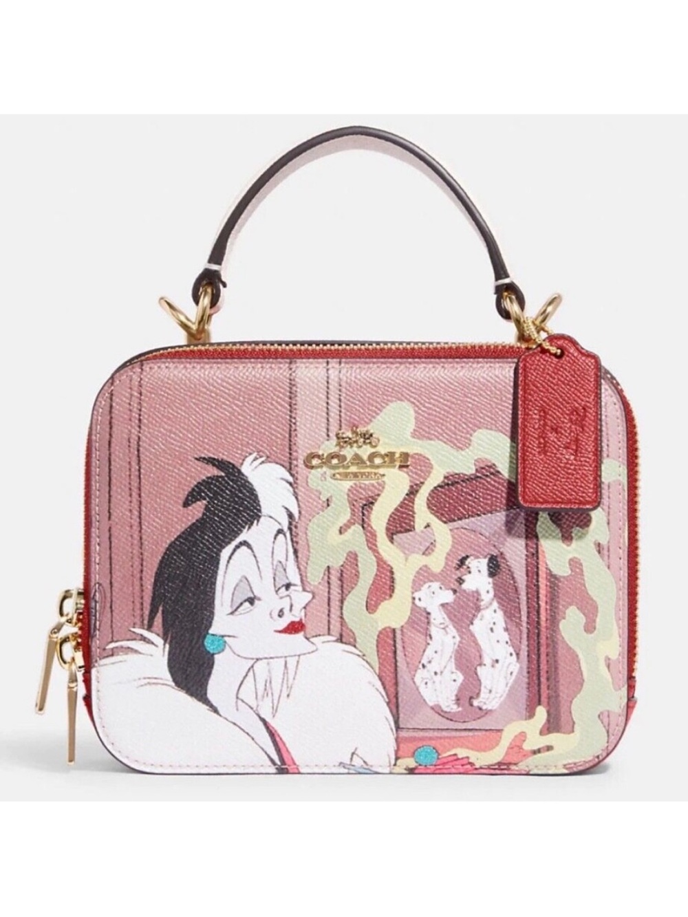 NWT Coach Disney 101 Dalmatian Mini Leather Crossbody Bag